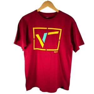 VANS Vintage Y2K Red Big Sketch Logo T-shirt Men’s M | Skater Streetwear Casual